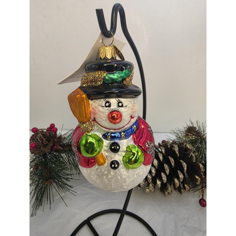Christopher Radko Charlie McBroom 00-1323-1 Snowman Germany 2001 Ornament